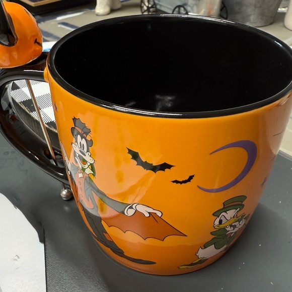 Disney Orange and Black Halloween Mug with Mickey - Picture 2 of 2